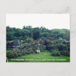 2014 Platteville, Tornadoes Memorabilia Postcard ポストカード