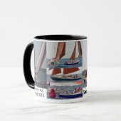 2015の石造りの馬の建築者のコップのコップ マグカップ (正面左)