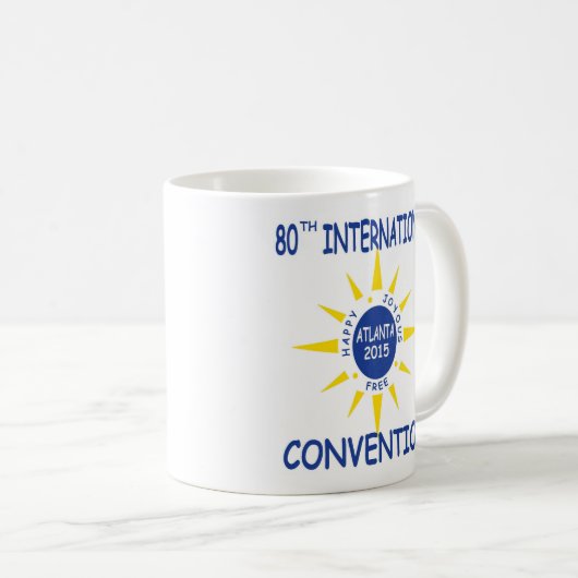 2015オウムの国際的な大会のコーヒー・マグ コーヒーマグカップ (正面右)