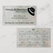 2015カレンダーが付いているハードボイルドで砂のような名刺 名刺 (正面/裏面)