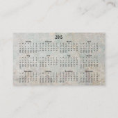 2015カレンダーが付いているハードボイルドで砂のような名刺 名刺 (裏面)
