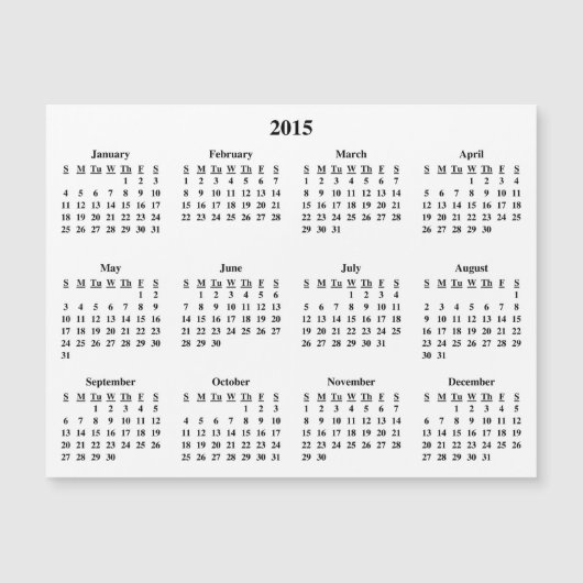 2015カレンダー (正面)