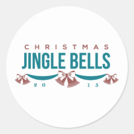 2015クリスマスジンルベルホリデーシール ラウンドシール