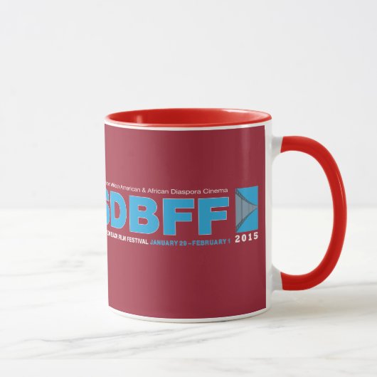 2015サンディエゴブラックフィルムフェスティバル11oz Ringer Mug マグカップ (右)