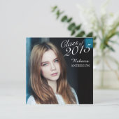 2015シンプル年卒業招待状 招待状 (スタンド正面)