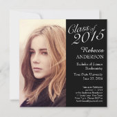 2015シンプル年卒業招待状 招待状 (裏面)