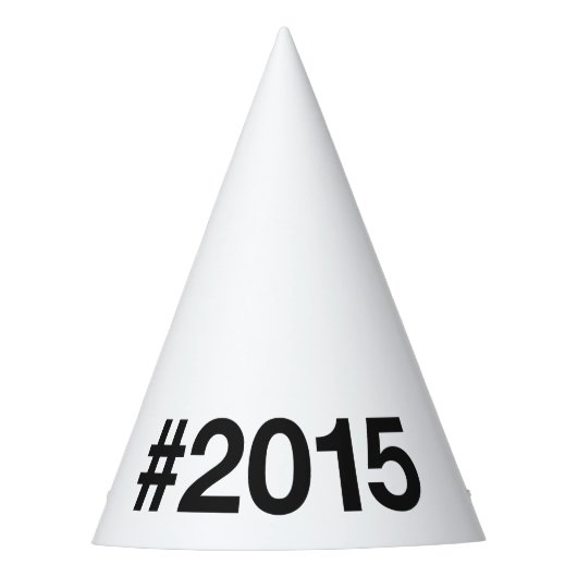 2015ハッシュタグ10誕生日記念日 パーティーハット (正面)