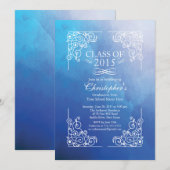 2015モダン年卒業パーティ招待状 招待状 (正面/裏面)