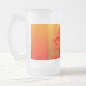 2015ラムポップ・アートの羊ヤギ年 – 曇りガラスのマグカップ フロストグラスビールジョッキ (左)