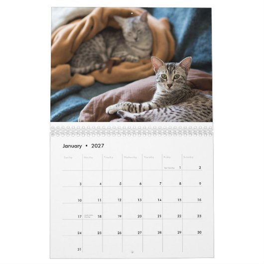 2015人のエジプト人のMauのカレンダー: Pharoahsの猫 カレンダー (1月 2027)