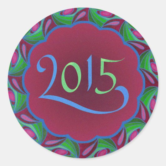 2015動的ステッカー ラウンドシール (正面)