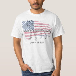 2015国民のピット・ブルの認識度日のTシャツ Tシャツ