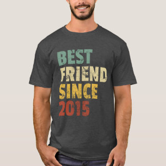 2015年からのベストフレンド 楽しい誕生日のスローガン フレン Tシャツ