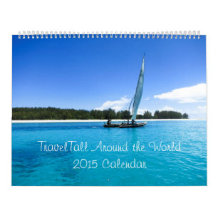 2015年に世界中の旅行 カレンダー