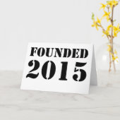 2015年に設立 カード (黄色い花)