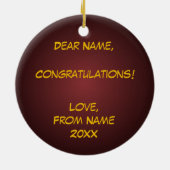 2015年のクラス セラミックオーナメント (裏面)