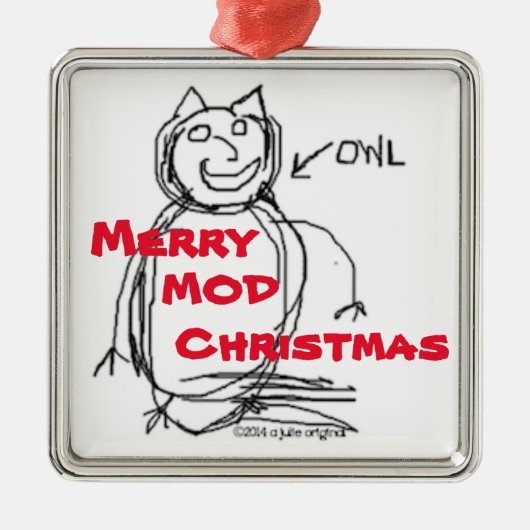 2015年のジュリーの元のクリスマスのオーナメント メタルオーナメント (正面)