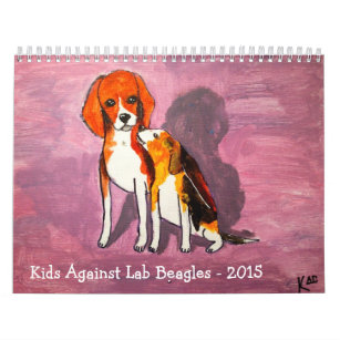 2015年のビーグル犬のカレンダー カレンダー