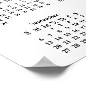 2015年の人口動態ウォールカレンダー：窒息死 ポスター (角)