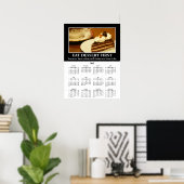 2015年の人口動態ウォールカレンダー：窒息死 ポスター (ホームオフィス)