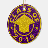 2015年の卒業のクラス セラミックオーナメント (左)