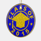 2015年の卒業のクラス セラミックオーナメント (左)