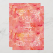 2015年の卒業のパーティの招待状のモダンなクラス 招待状 (正面/裏面)