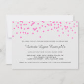 2015年の卒業発表のピンクのクラス 招待状 (裏面)