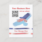 2015年の名刺のカレンダーのアメリカ人のワシ 名刺 (裏面)