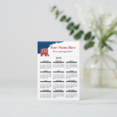 2015年の名刺のカレンダー象の共和党員 名刺 (スタンド正面)