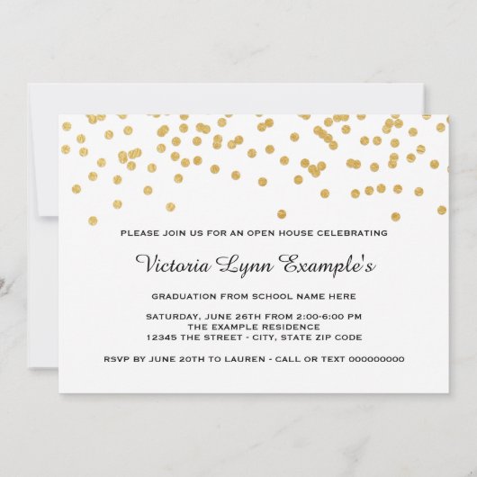 2015年の女子写真クラス卒業 招待状 (裏面)