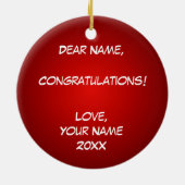 2015年の薬学のクラス セラミックオーナメント (裏面)