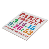 2015年の陶製タイル3.14.15 9:26:53 タイル (側面)