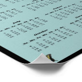 2015年イースタンタイガースワローテイルカレンダー ポスター (角)