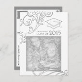 2015年エレガント卒業発表 案内ポストカード (正面/裏面)