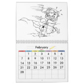 2015年カスタムのカレンダーの色のペー子供へジ カレンダー (2月 2027)