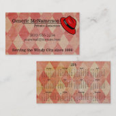 2015年カレンダー付きハードボイルド・グリティ・名刺 名刺 (正面/裏面)