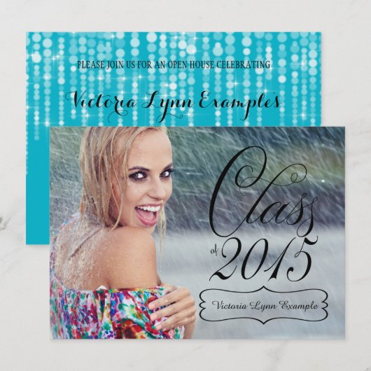 2015年ガールズクラス卒業 招待状 (正面/裏面)