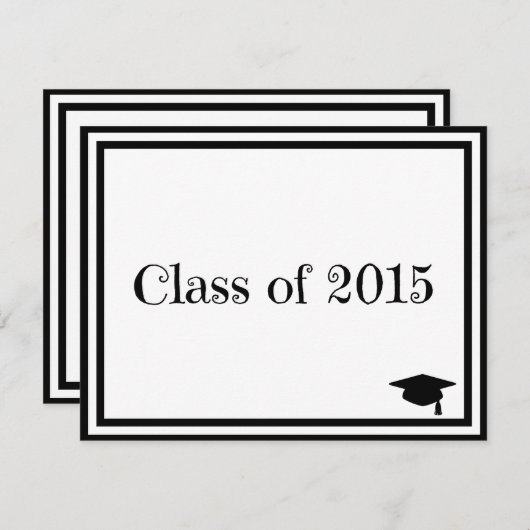 2015年クラス 招待状 (正面/裏面)