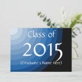 2015年ジャンズ青い卒業招待状のクラス 招待状 (スタンド正面)