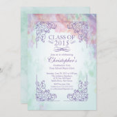 2015年モダン学級卒業パーティー招待状 招待状 (正面/裏面)