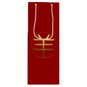 2015年ラムヒツジまたはヤギ – ワイン抱き枕 ワインギフトバッグ (正面)