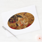 2015年ラムヒツジまたはヤギ – Oval Stickers 楕円形シール (封筒)