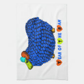 2015年ラム羊やヤギのキッチンタオル キッチンタオル (縦)