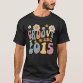 2015年以来Mb Groovyレトロヒッパイフラワー7誕生 Tシャツ (正面)