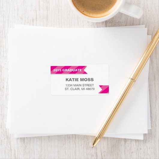 2015年住所 シール |ピンク (インサイチュ)