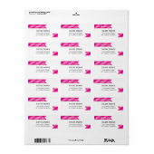 2015年住所 シール |ピンク (フルシート)