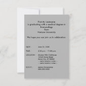 2015年医学修士号 招待状 (裏面)