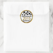 2015年卒業きらめく金ゴールド ラウンドシール (バッグ)