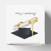 2015年卒業のキャップと卒業証書をパーソナライズ フェイバーボックス (上部)